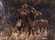 Nicolae Grigorescu Gypsies with Bear oil painting reproduction